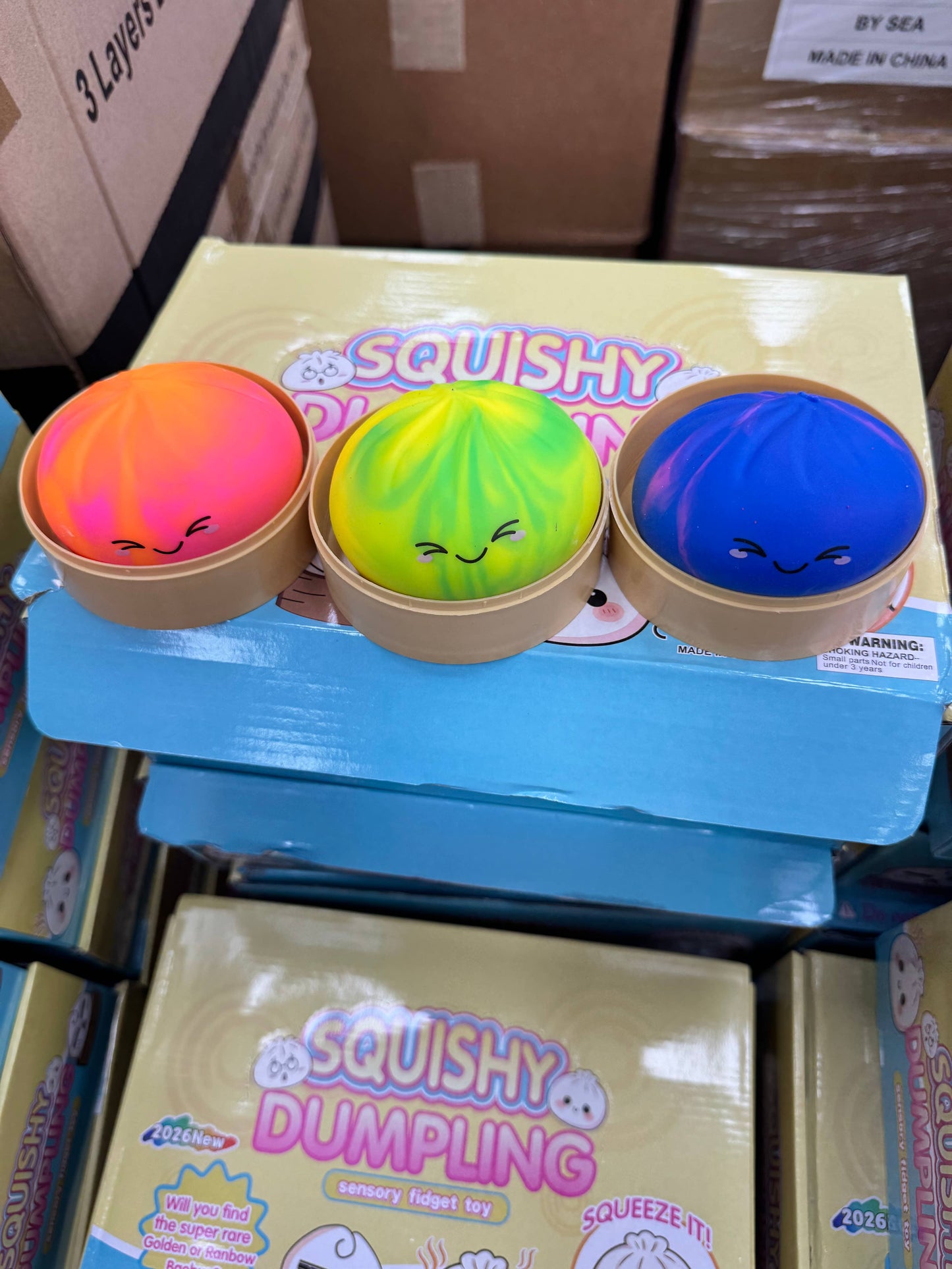 Squishy dumpling rainbow and solid colors sealed individuall