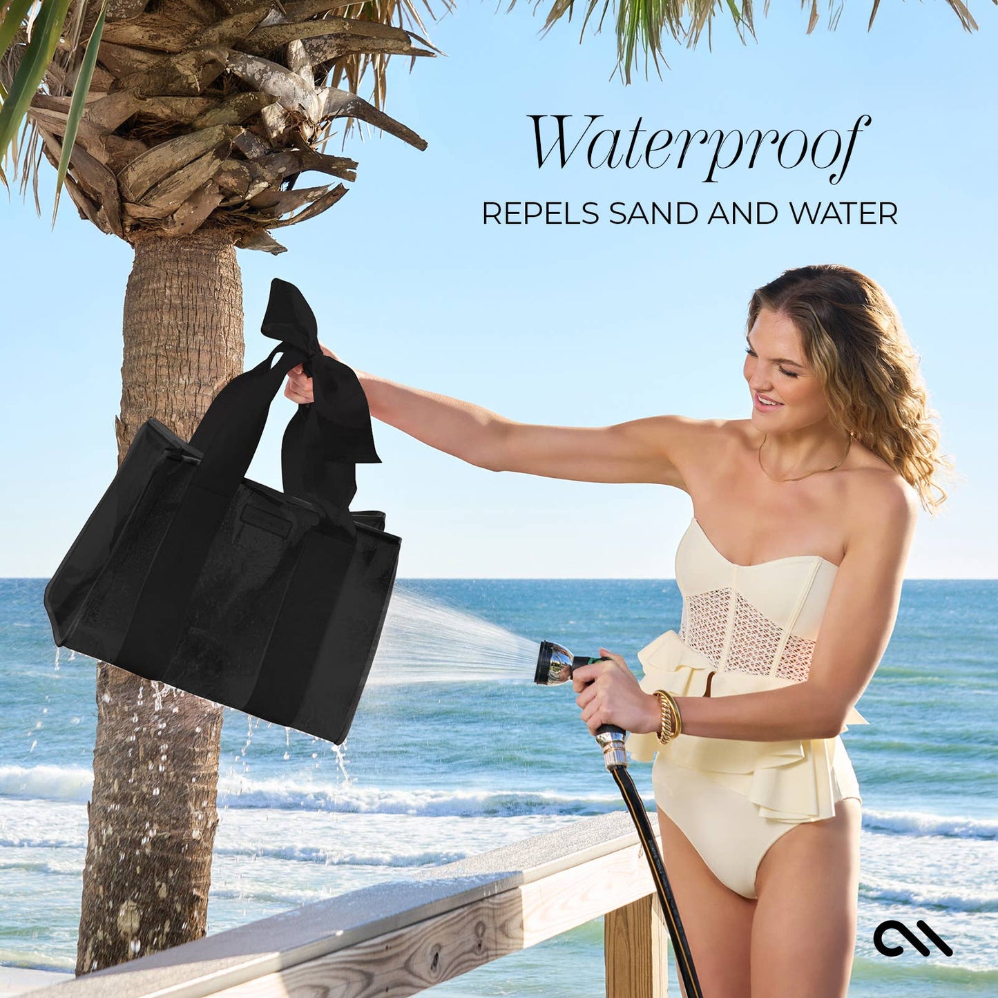 Case-Mate Midnight Black Bow Tote Bag