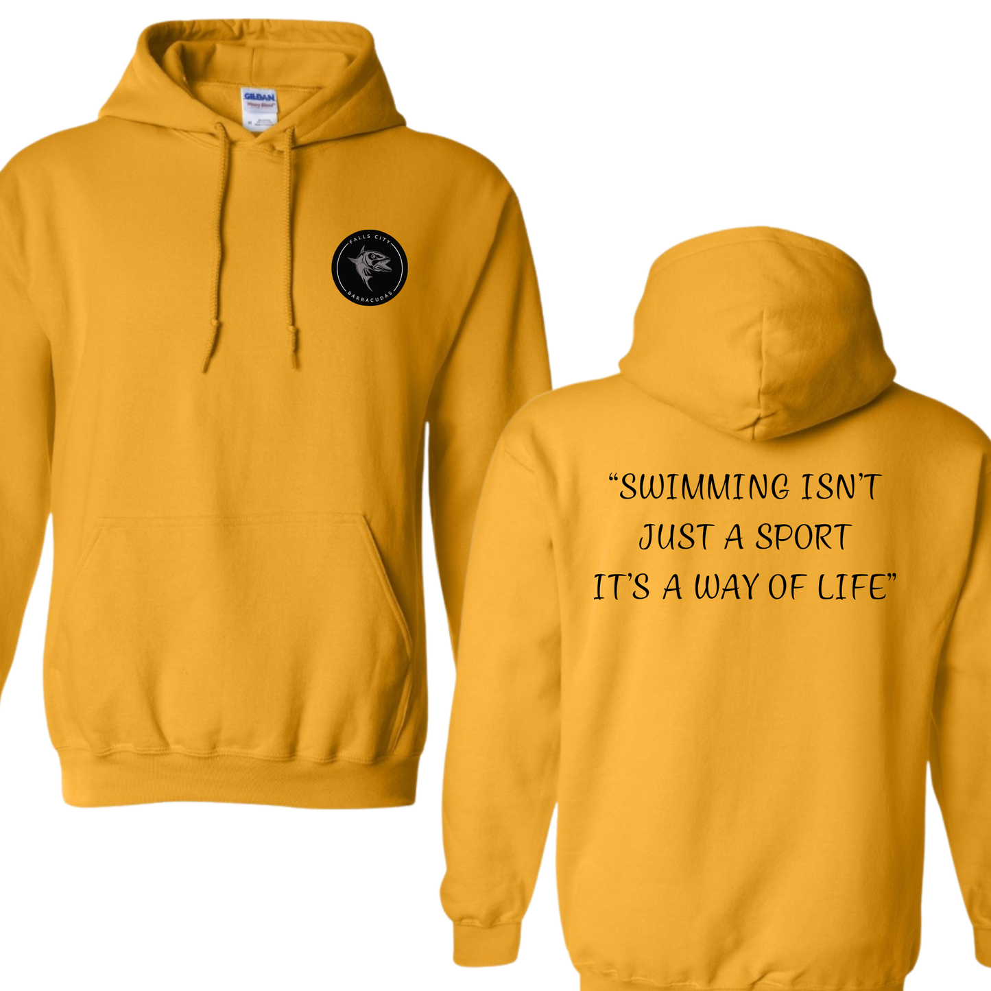 Logo Pocket Hoodies & Quote on the Back