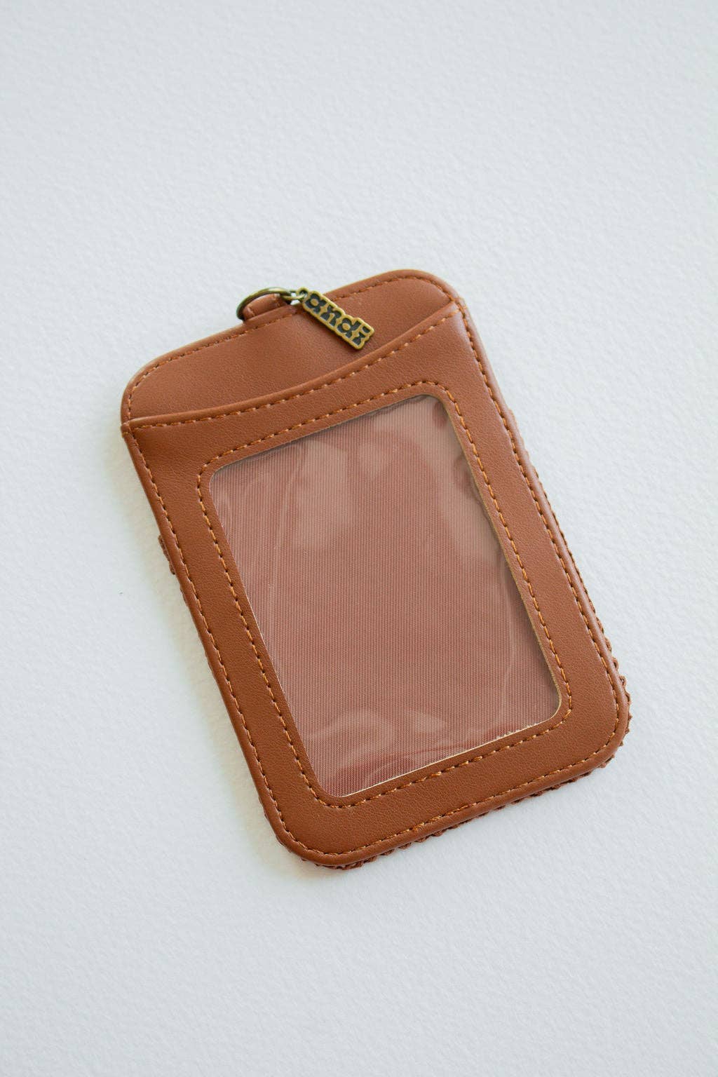 ID Badge Holder: Brown