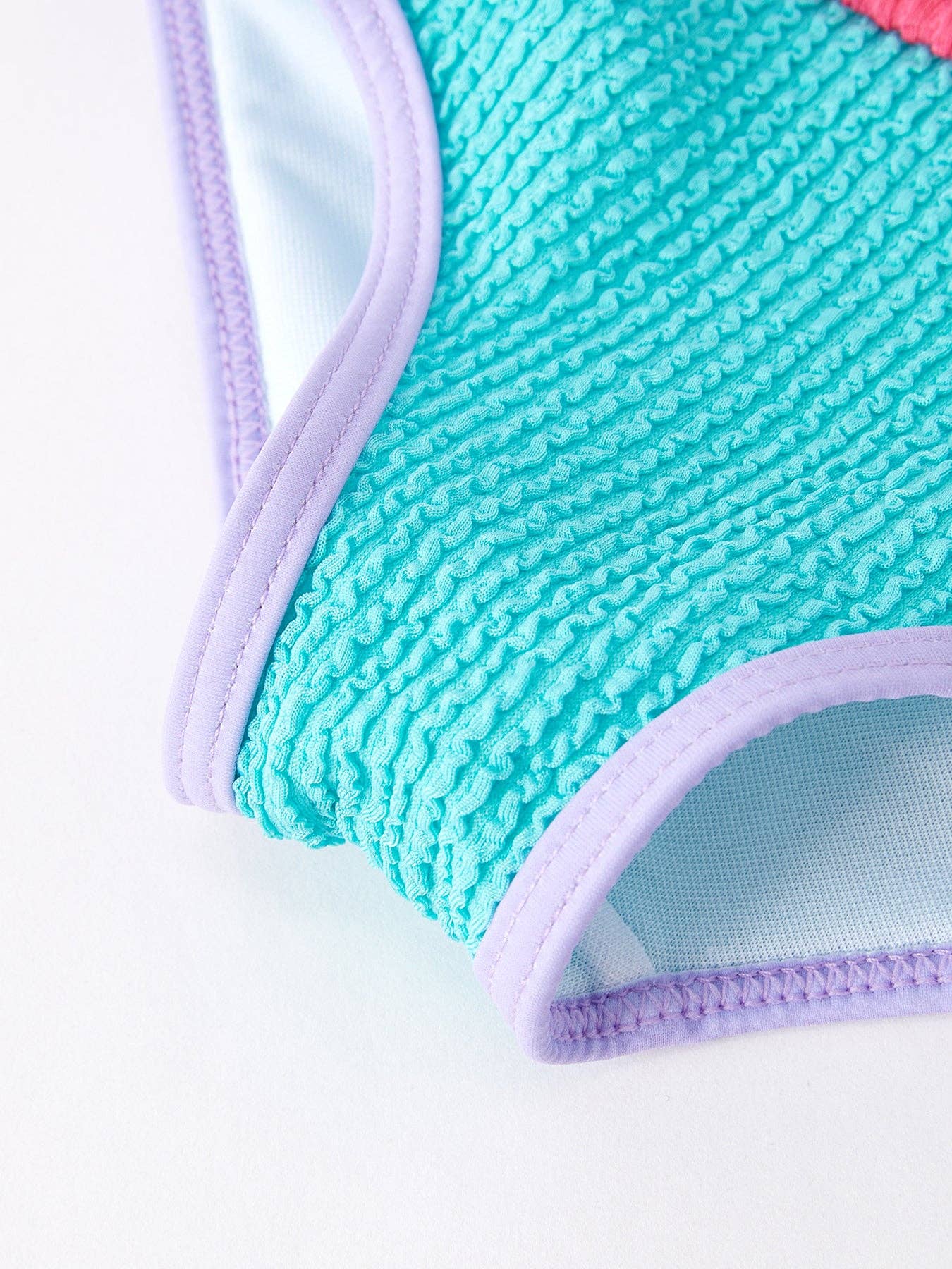 Blue & Red Stripes Kid's Swimsuit