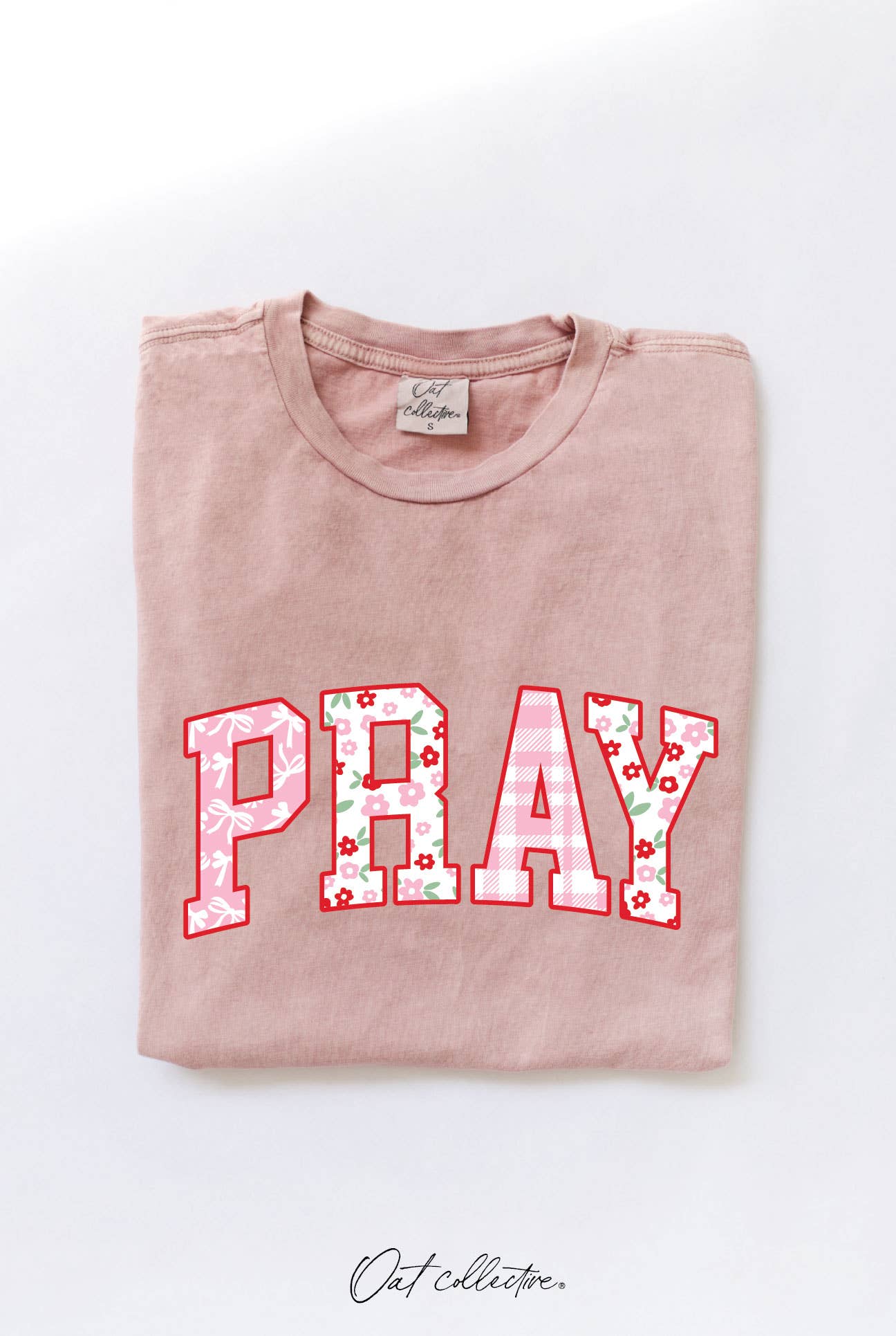 PRAY Graphic Top: FLAMINGO