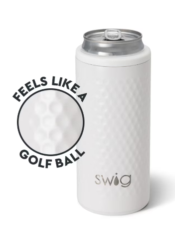 Golf Ball Skinny Can Cooler 12oz