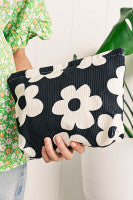 Black Flower Bag