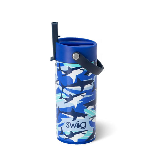 Shark Fin Flip + Sip Slim Tumbler 12oz