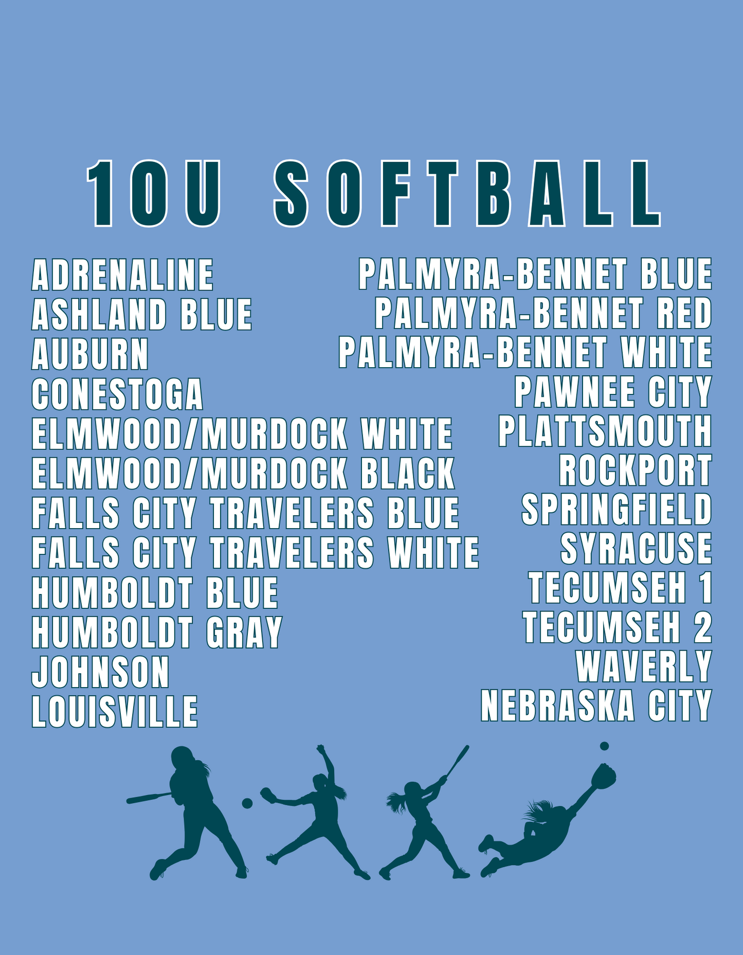 10U Summer Softball Tanks