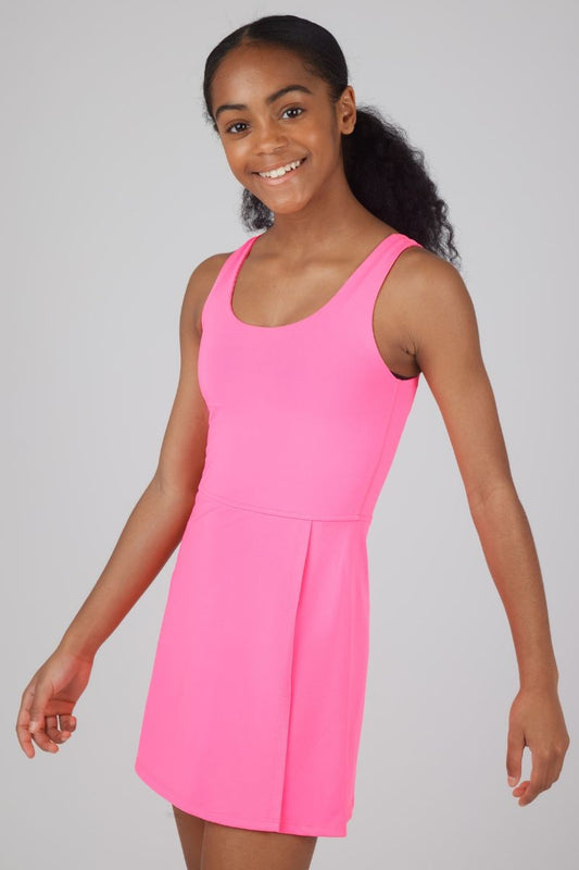 Hot Pink Girls Tennis Dress