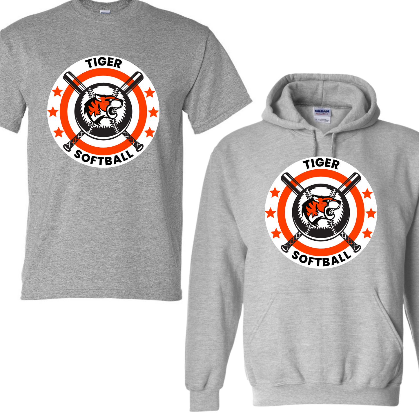 Tiger Softball - Rounded