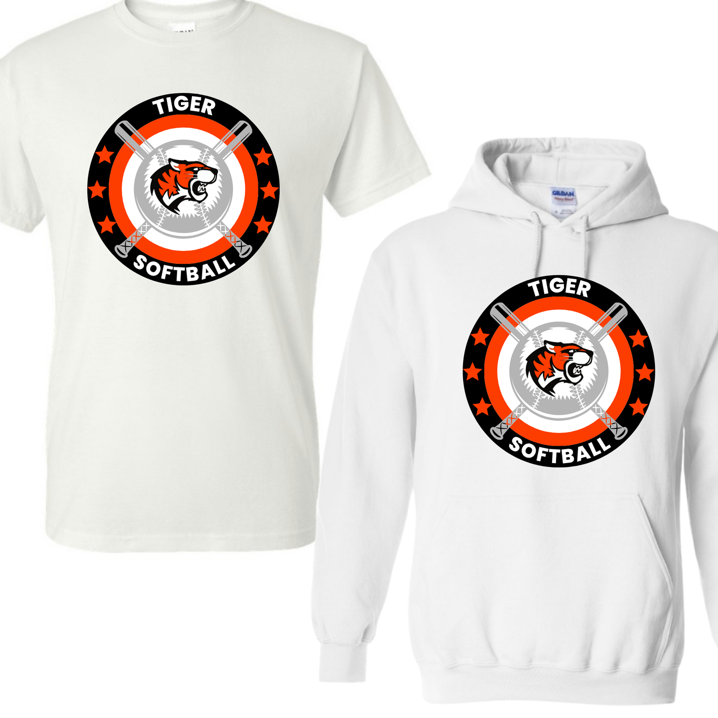 Tiger Softball - Rounded