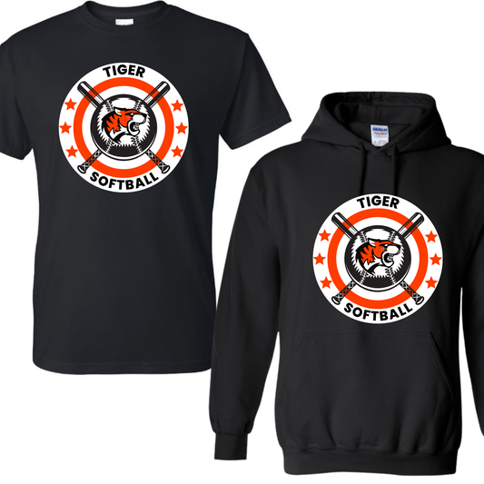 Tiger Softball - Rounded