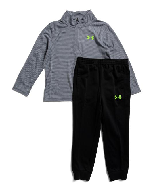 UNDER ARMOUR Toddler Boys 2pc Quarter Zip Top And Pants Set