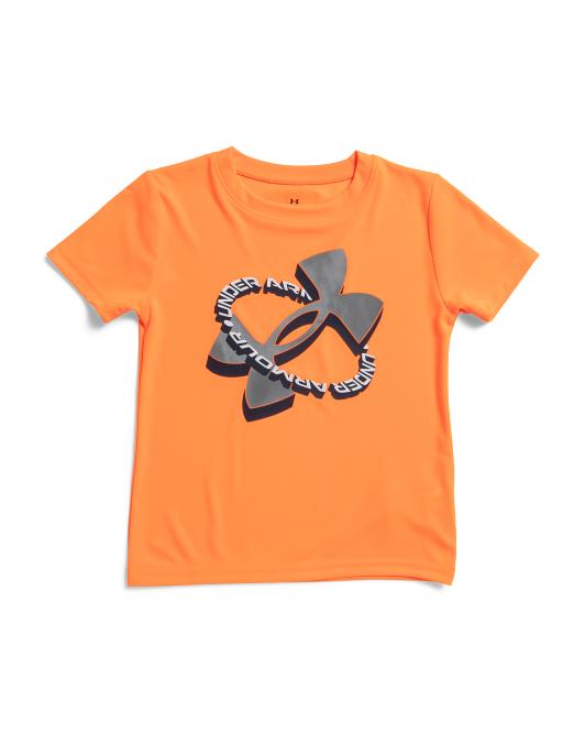 UNDER ARMOUR Little Boys Tech Logo Tilt Short Sleeve Tee