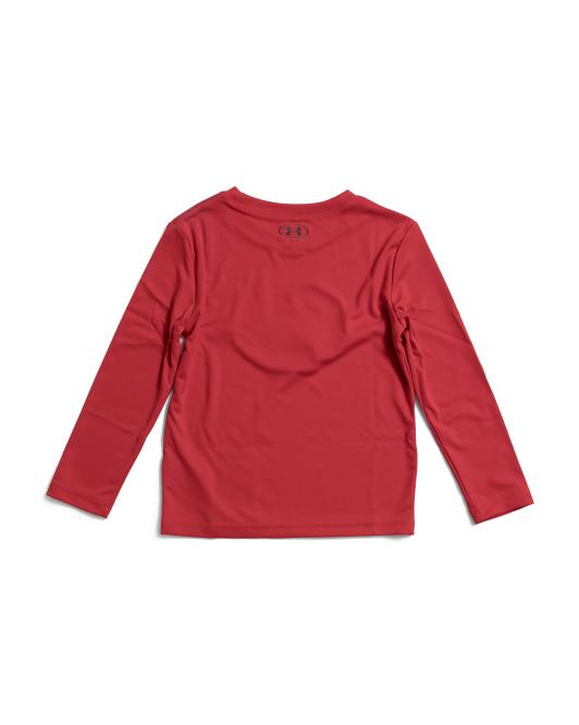 UNDER ARMOUR Little Boys Baseball Unravel Tech Long Sleeve Tee