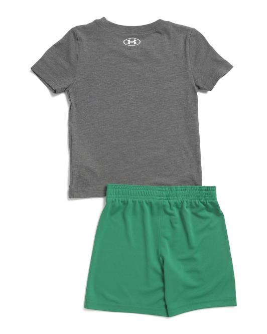 UNDER ARMOUR Toddler Boys Gradient Logo Shorts Set
