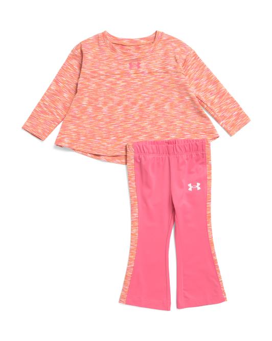 UNDER ARMOUR Infant Girls 2pc Twist Tunic And Flared Pants Set