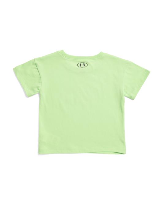 UNDER ARMOUR Toddler Girls Floral Logo Tee
