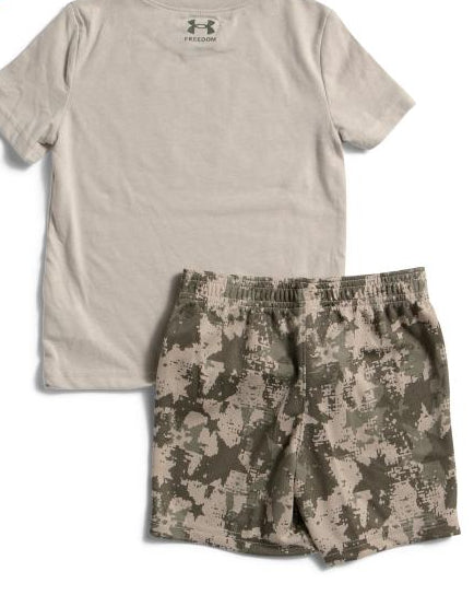 UNDER ARMOUR Toddler Boys 2pc Freedom Stars Tee And Shorts Set