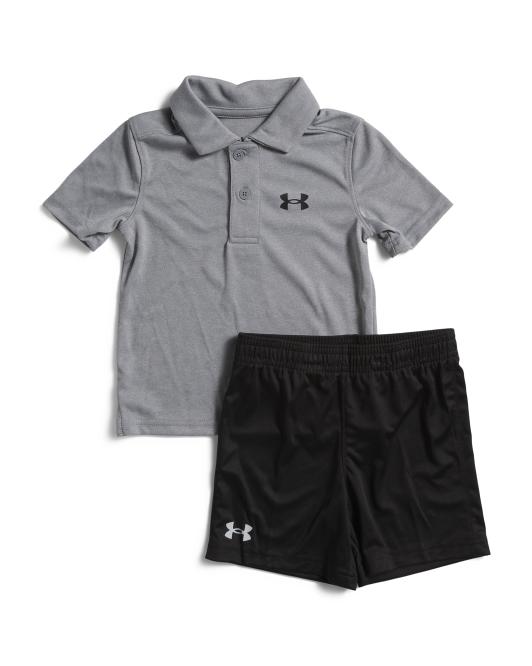 UNDER ARMOUR Toddler Boys 2pc Polo And Shorts Set