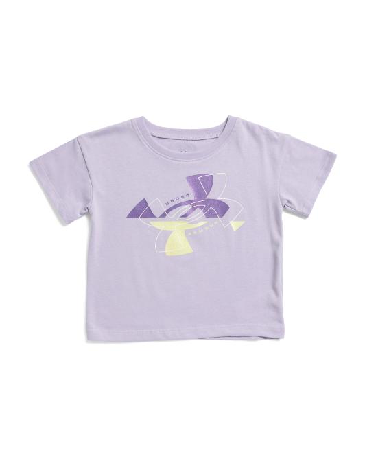 UNDER ARMOUR Toddler Girls Split Logo Tee