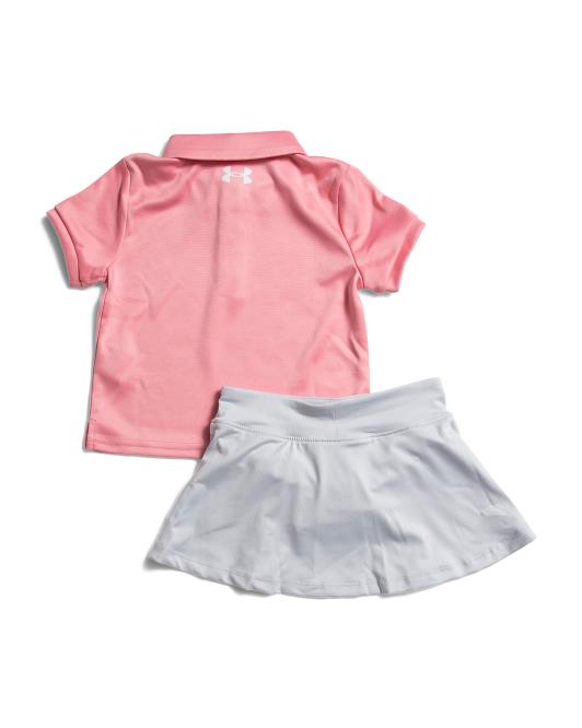 UNDER ARMOUR Infant Girls 2pc Polo And Skirt Set