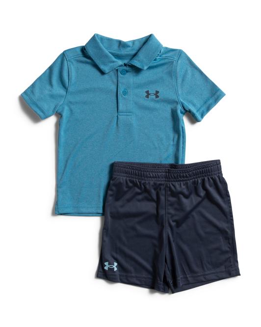 UNDER ARMOUR Toddler Boys 2pc Polo Shorts Set