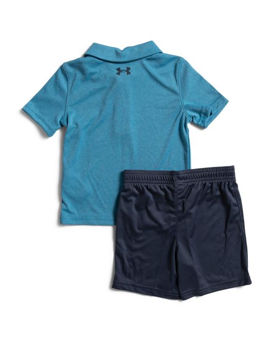 UNDER ARMOUR Toddler Boys 2pc Polo Shorts Set