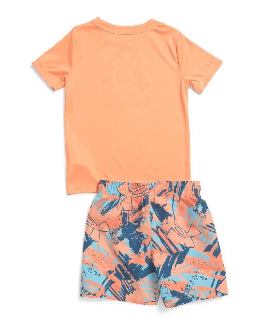 UNDER ARMOUR Toddler Boys 2pc Scribble Swim Set