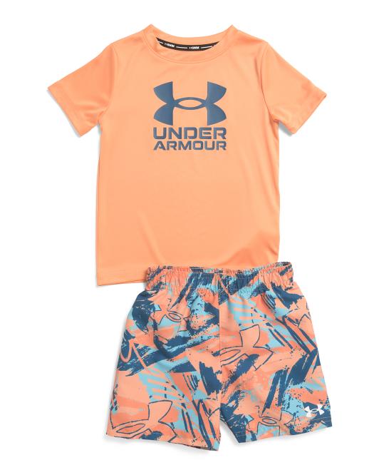 UNDER ARMOUR Toddler Boys 2pc Scribble Swim Set