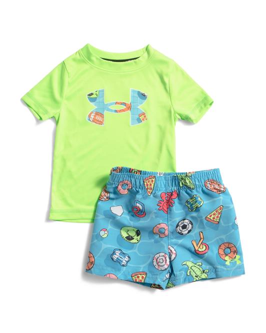 UNDER ARMOUR Infant Boys 2pc Pool Party Swim Set