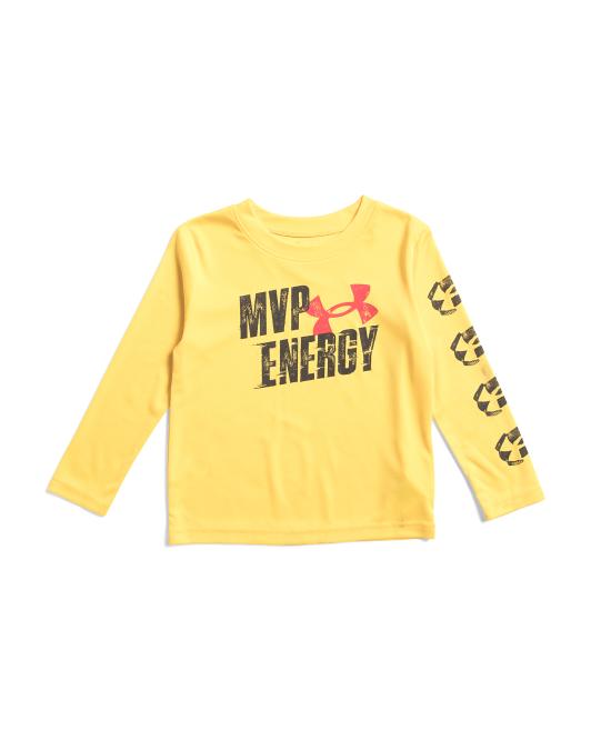 UNDER ARMOUR Toddler Boys Mvp Energy Long Sleeve Tee