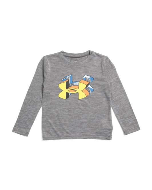UNDER ARMOUR Little Boys Hd Logo Twist Tech Long Sleeve Tee