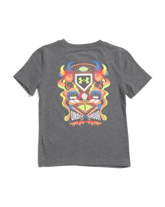 UNDER ARMOUR Little Boys Baseball Outer Limits Short Sleeve Tee