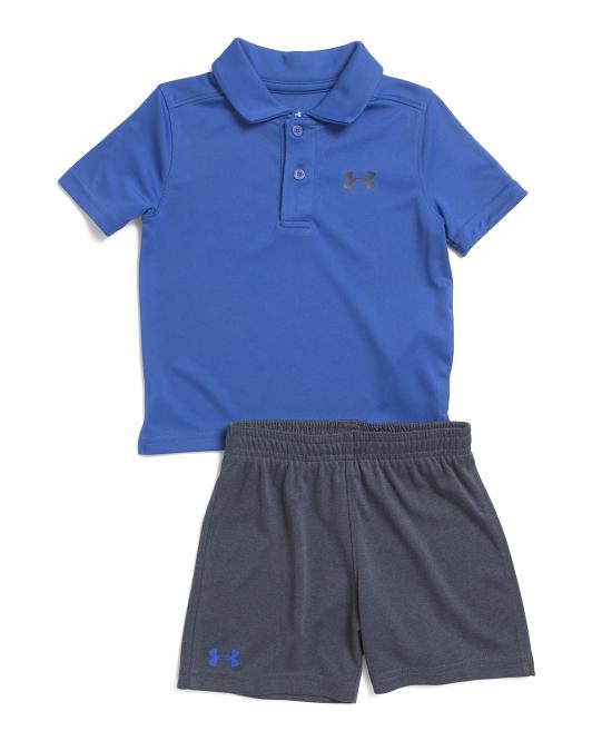 UNDER ARMOUR Toddler Boys 2pc Polo And Shorts Set